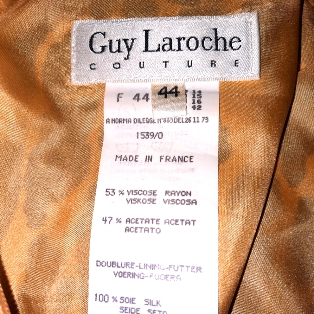 GUY LAROCHE France women dress,worn gently, size S, 100% SILK price $120 - Picture 4 of 4